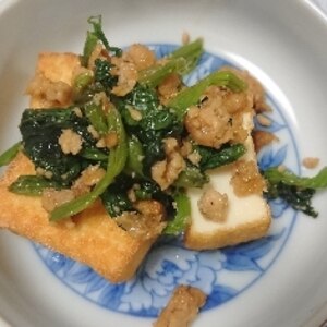 厚揚げの鶏ひき肉あんかけ♩ヘルシー仕上げなおかず♡